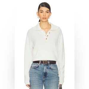 Lisa Yang Maisie Sweater 100% Cashmere in Cream